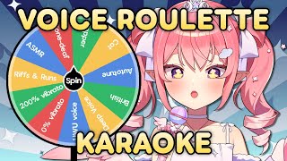 The Wheel Decides How I Sing! 【VOICE ROULETTE KARAOKE】 #歌枠 #karaoke