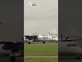 Flybe DHC Dash 8 Q-400 Landing at Schiphol RWY 18R | #shorts