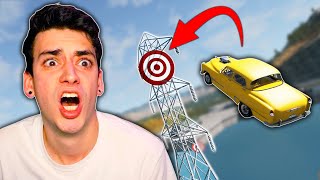 I DROVE INTO THE BULLSEYE! (BeamNG Drive)