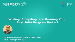 Java Tutorial For Beginners | Writing a Java Program use Notepad++, Compiling & Running - Part - 1