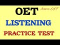 OET LISTENING | Exam oriented non Stop listening | #oet #oetexam #oetpractice