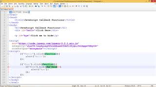 JQuery - JAvaScript Callbacks Functions