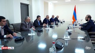 Արարատ Միրզոյանը հանդիպել է Արցախի նախագահի գլխավորած պատվիրակության հետ