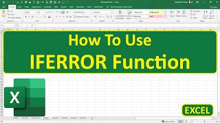 How To Use IFERROR Function In Excel
