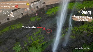 Maharashtra’s Most Dangerous Rappelling Adventure! 😱 | Ganpati Gadad Waterfall Trek 🌊🧗‍♂️