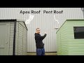 apex vs pent roof which to choose