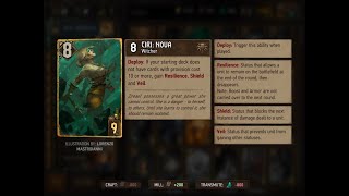 GWENT NR Season Ciri:Nova Deck Guide (2020/08 season)