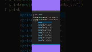 Python Tutorial: How to print Emojis in Python (with Unicode) #shorts #pythonprogramming #emojis