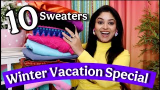 10 Winter Sweater Haul kurti, vacation special Flipkart Sale Haul Affordable Shopping with Vaishali