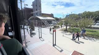 (RAW FOOTAGE) NEW Caltrain Electric EMU Train #228 - Mountain View to Sunnyvale POV