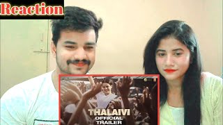 Thalaivi Official Trailer Couple Reaction | Kangana Ranaut | Arvind Swamy | Vijay | #CoupleReaction