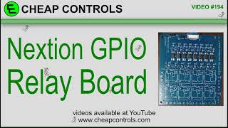 194 Nextion tutorial GPIO Pins and a trial Relay Board using the cfgpio command