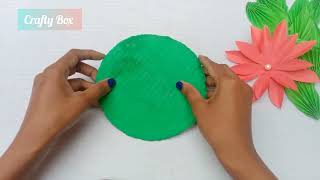 how to make paper flower wallhanging / beautiful and easy paper wallhanging / wallhanging ideas