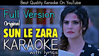 Sun Le Zara (1921) - Full Karaoke | With Lyrics | Zareen Khan