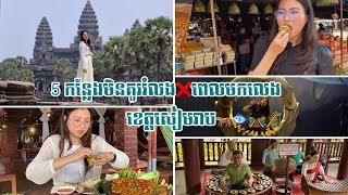 5 កន្លែងមិនគួររំលង❌ពេលមកលេងខេត្តសៀមរាប🐅🐟🛤️🎢