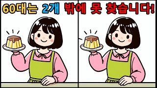 【틀린 그림 찾기】 60대 이상 중 80%가 풀지 못한다! #74 | 숨겨진 디테일을 찾아보세요