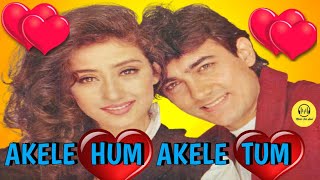 💞Akele Hum Akele Tum Movie All Songs Aamir Khan & Manisha Koirala Music For Soul 💞