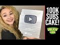 100,000 SUBSCRIBERS CAKE!!! | Silver Play Button