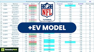 The Best +EV NFL Sports Betting Model | Sharp Top-Down | Excel | Odds Dashboard | Detailed Tutorial