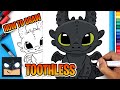 How to Draw Toothless | How To Train Your Dragon