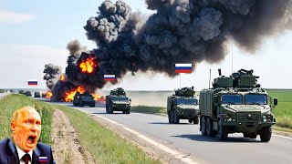 Happened 1 minute ago! Ukraine Destroys Russian Elite Convoy with 13 Senior North Korean Generals