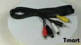 2.22 1.5m 4-pin S-Video to 3 RCA Composite AV Cable-CL078