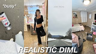 Realistic DIML: house reset, laundry, shopping, GRWM!