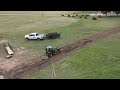 how to dig a swale with a compact tractor