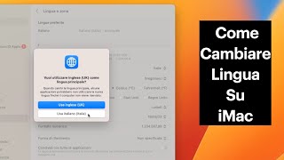 come cambiare lingua al sistema Mac | Come cambiare lingua ad un iMac