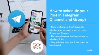 How to schedule your Post in Telegram Channel and Group?