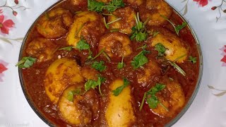 My Style Prawn Egg Curry - గోదావరి స్పెషల్ కోడి గుడ్డు పచ్చి రొయ్యలు కూర Quick and Tasty Prawn Egg