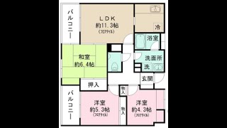 東京都大田区　京浜急行本線平和島駅近の3LDKファミリータイプ64.66㎡　プラムハイツ澤田　2002年4月築　RC鉄筋コンクリート造地上10階建て9階部分