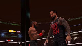 WWE 2K24 The Bloodline 2.0 vs the shield in an Extreme rules tag fight