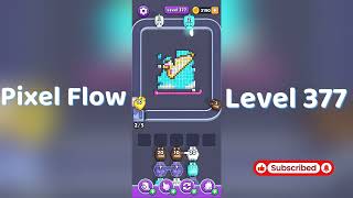 🎮 Pixel Flow Level 377 Walkthrough | Go Answer 🧩✨