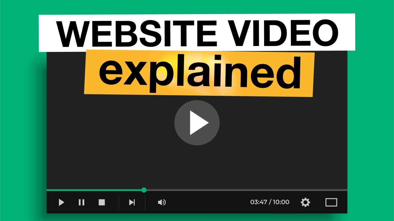 Video On Your Website Explained Youtube