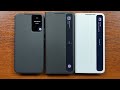 Samsung Galaxy S22+ vs S21+ vs S21 FE Incoming Calls in Smart Clear View Cover Flip Cases