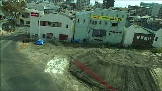 熊本駅駅ビル工事🚧上の眺め☁2019年11月10日