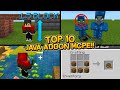 (10 ADDONS JAVA) ADDON THAT TURN MINECRAFT PE INTO MINECRAFT JAVA !!