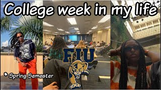 First Week of College Vlog At FIU | Spring Semester