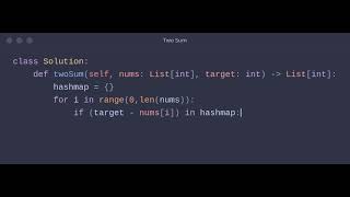 LeetCode Two Sum in Python | Optimal HashMap Solution Explained 🚀 (O(n))