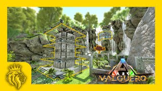 Valguero Blossom Cave FULL PVP BASE DESIGN! | 10 Man | ARK: Survival Evolved