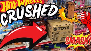 FRESH CRUSHED BOX OF HOT WHEELS WITH TREASURE 🔥MUSTANG VARIATION CHASE????