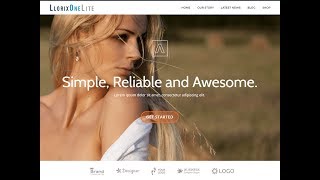 How To Make A Parallax Website In WordPress ▼ Llorix One Lite Theme Customization