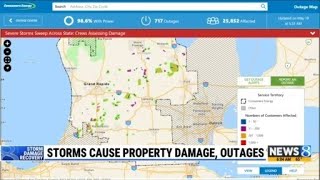 Strong storms knock out power to thousands in West Michigan
