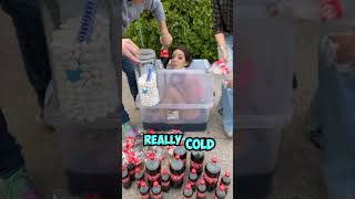Coke and Mentos with the girl inside! 💥