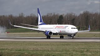 EuroAirport Basel-Mulhouse-Freiburg (25.03.2023) With strong Crosswind!