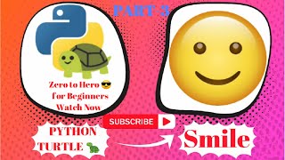 Python turtle for beginners| How to make SMILE | python turtle graphics | (hindi) using VSCode.