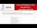 java.util.TimeZone class Introduction | Java Date and Time