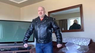 Unboxing Xelement B7100 'Classic' Men's Black TOP GRADE Leather Motorcycle Biker Jacket