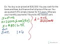 calculate the monthly payment for a vehicle using simple interest